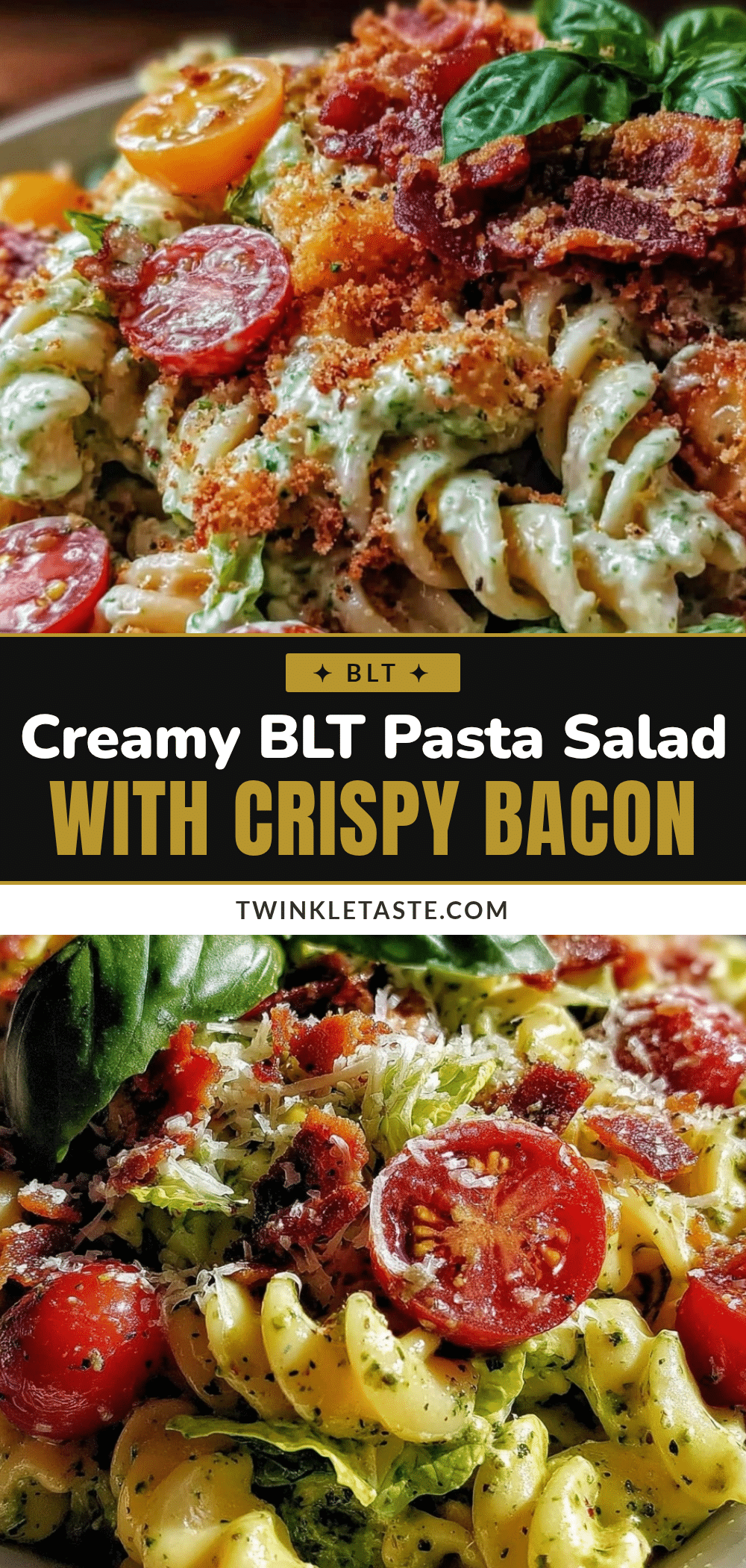 creamy BLT pasta salad recipe