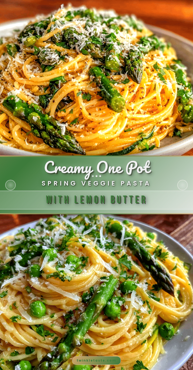 creamy one pot spring vegetable pasta recipe