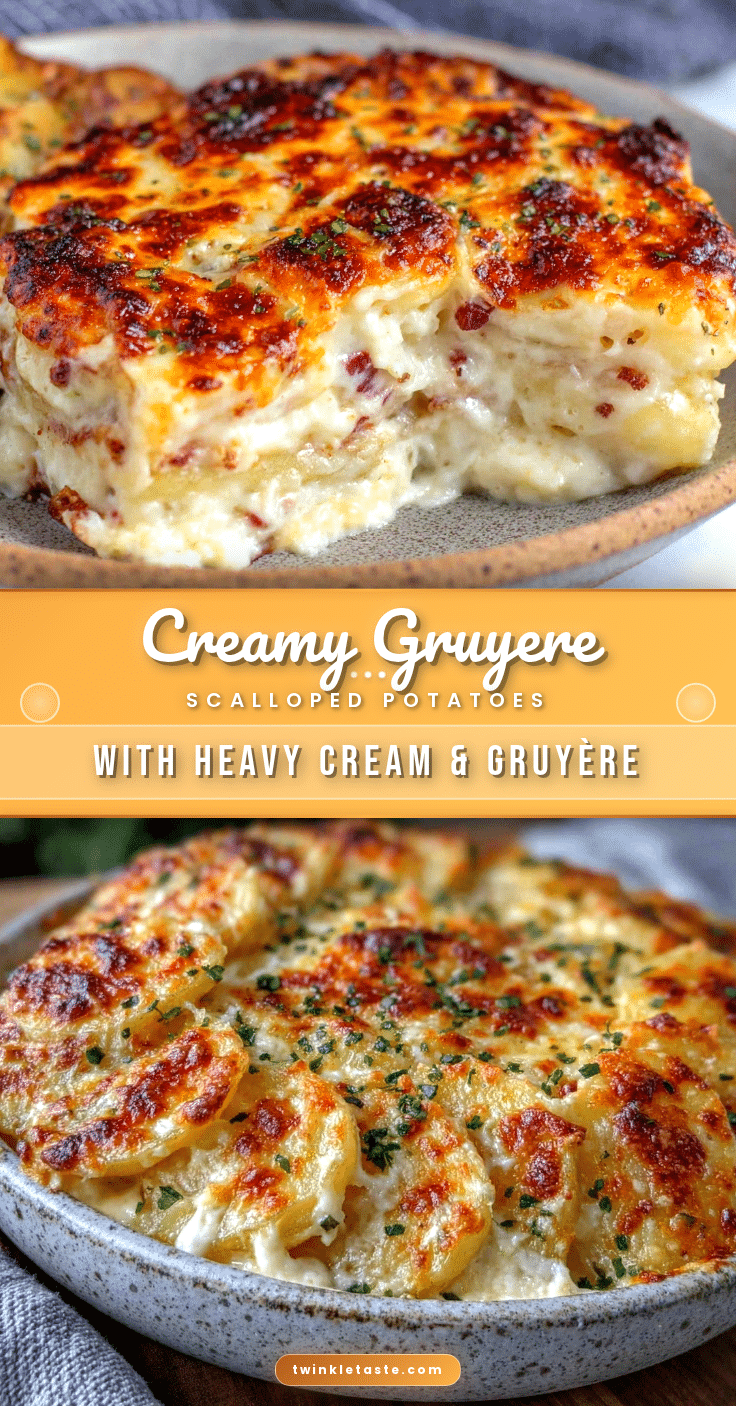 creamy scalloped potatoes with gruyere cheese recipe