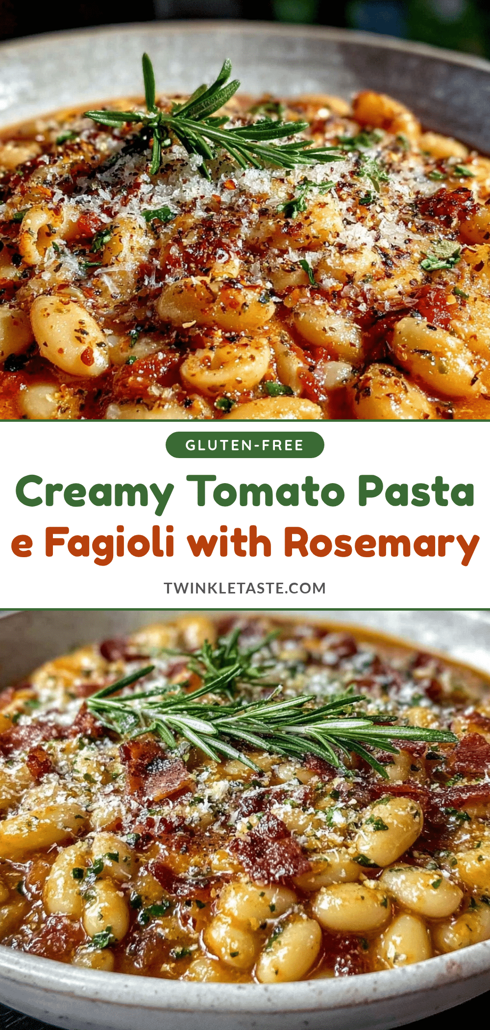 creamy tomato pasta e fagioli recipe