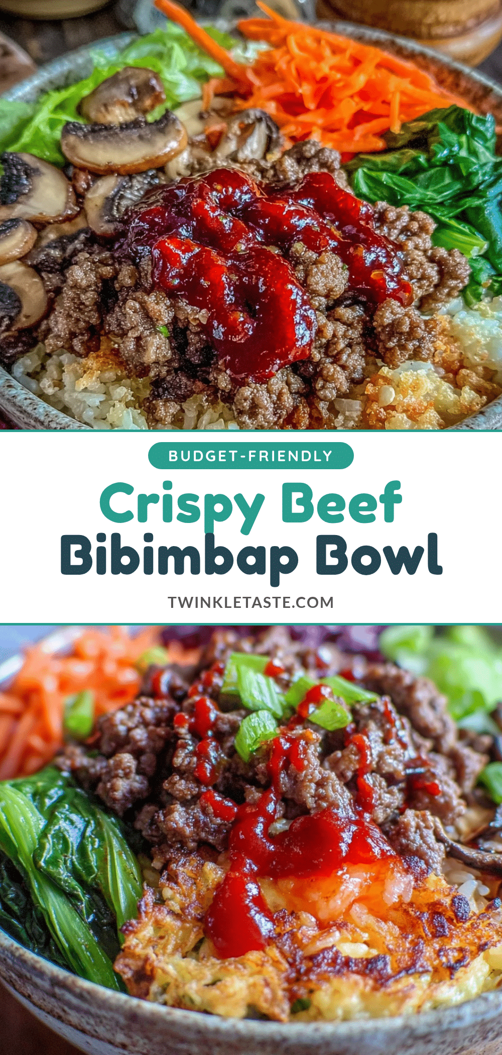 crispy beef bibimbap bowl recipe
