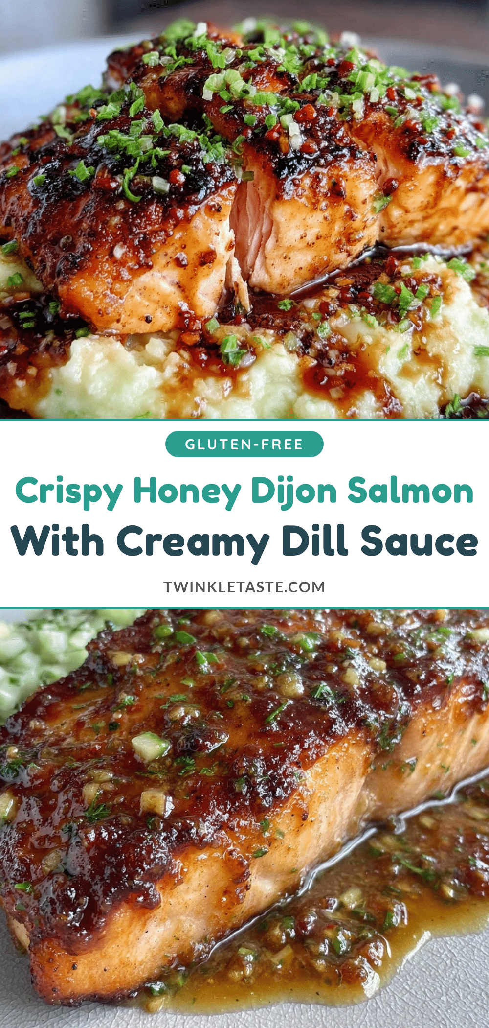 crispy honey Dijon salmon recipe