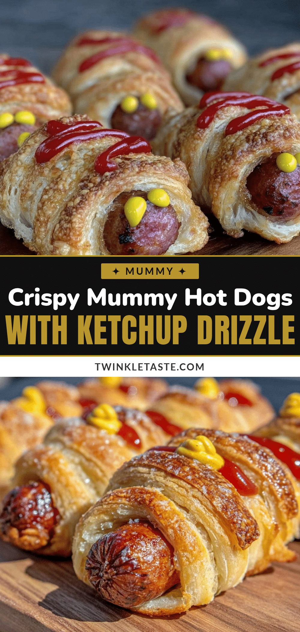 crispy mummy hot dogs recipe