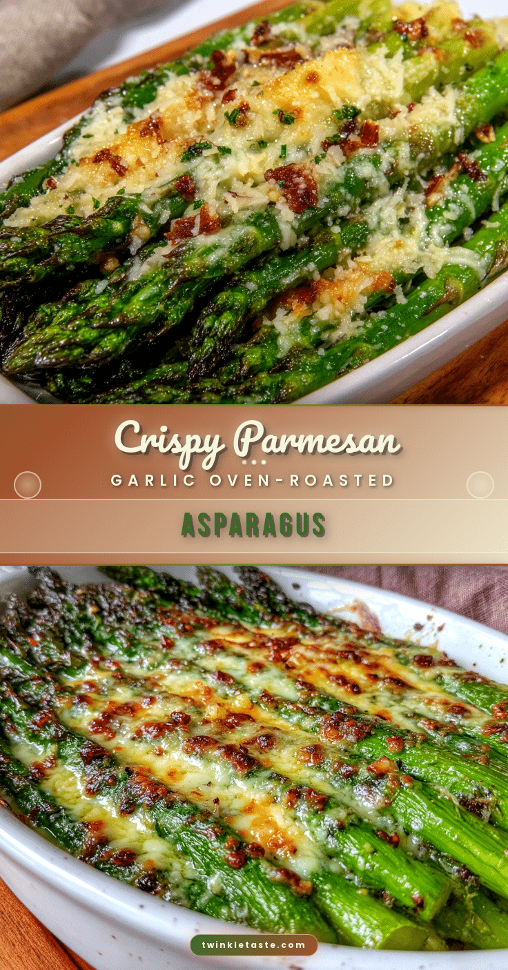 crispy parmesan garlic oven-roasted asparagus recipe