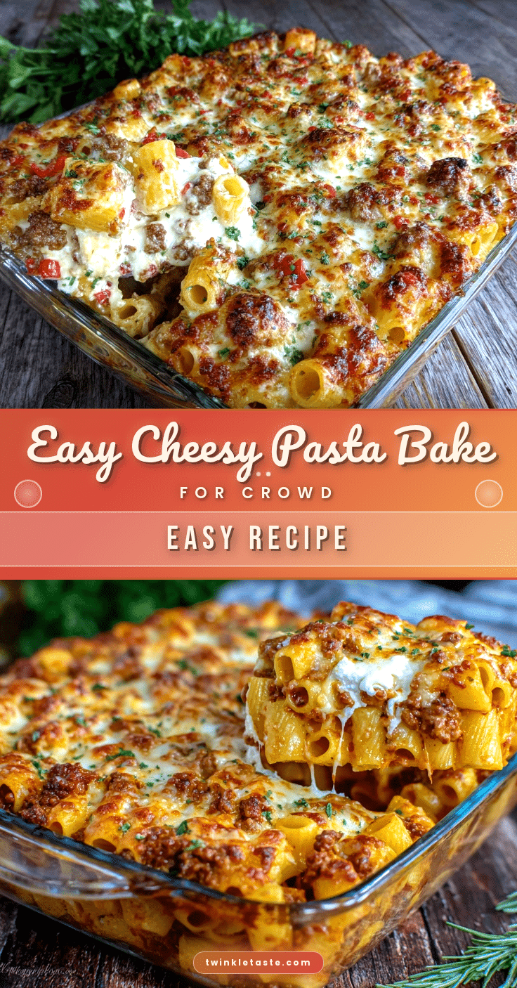 easy cheesy pasta bake recipe