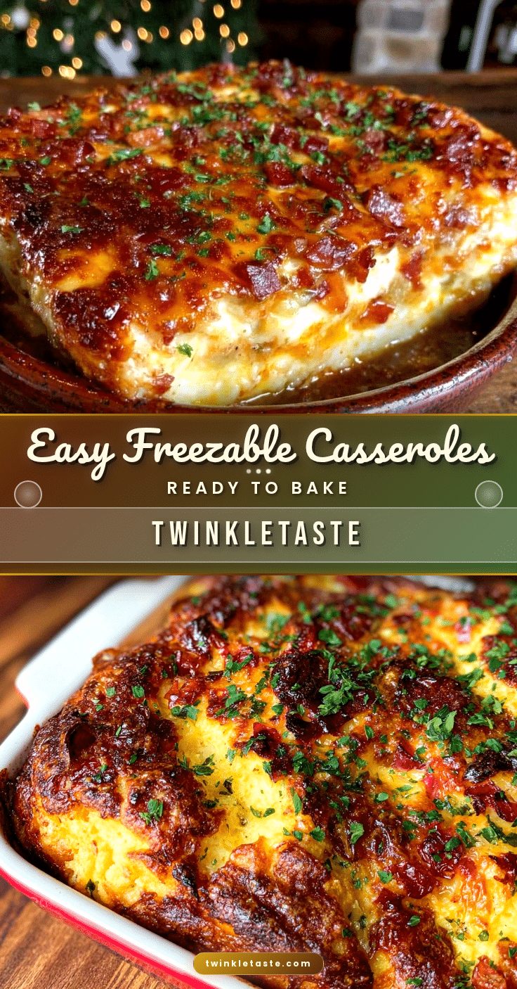 easy freezable casseroles ready to bake from frozen recipe