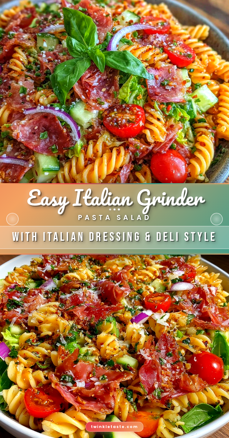 Easy Grinder Salad Pasta recipe