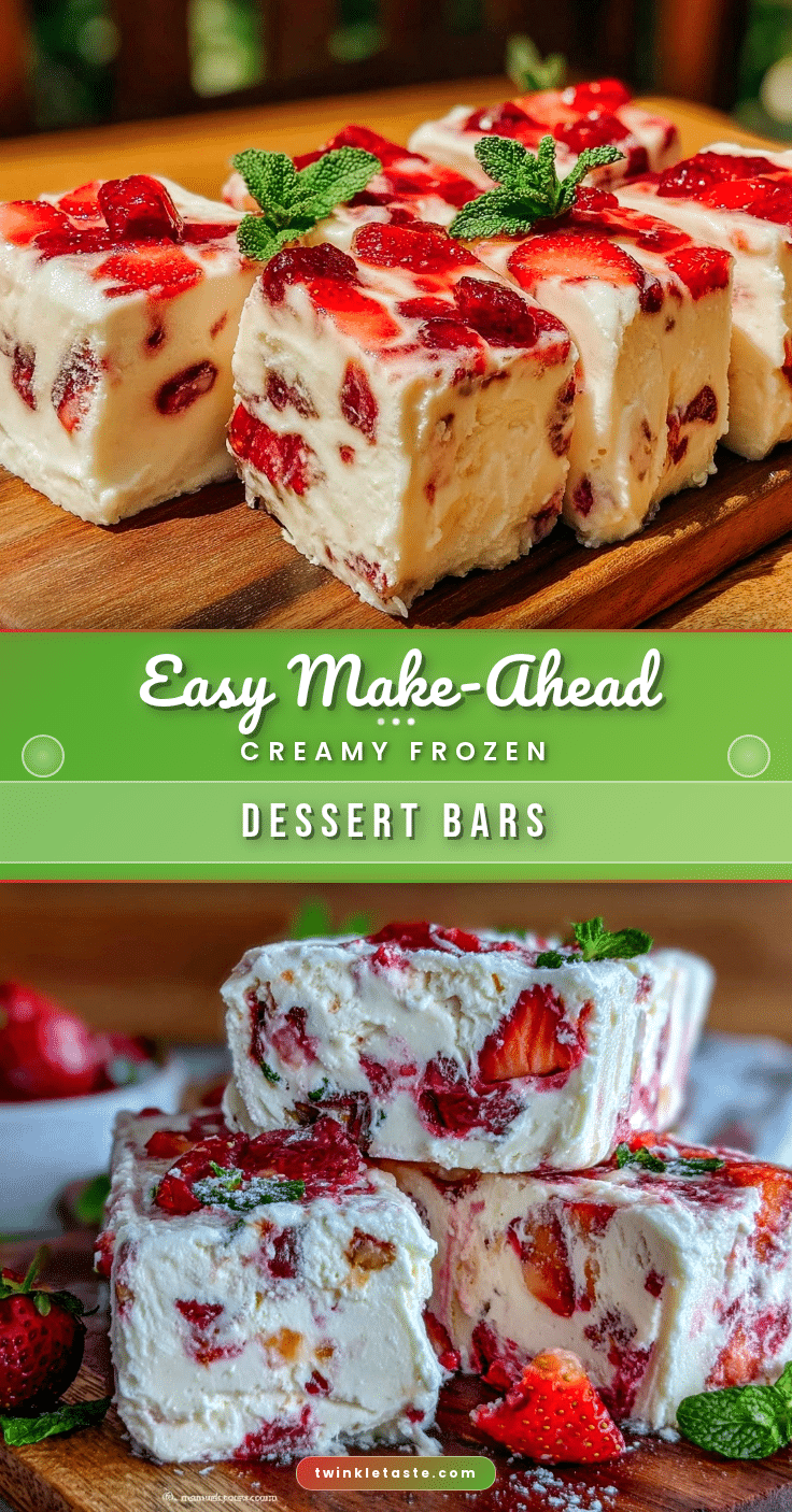 easy make-ahead frozen dessert bars recipe