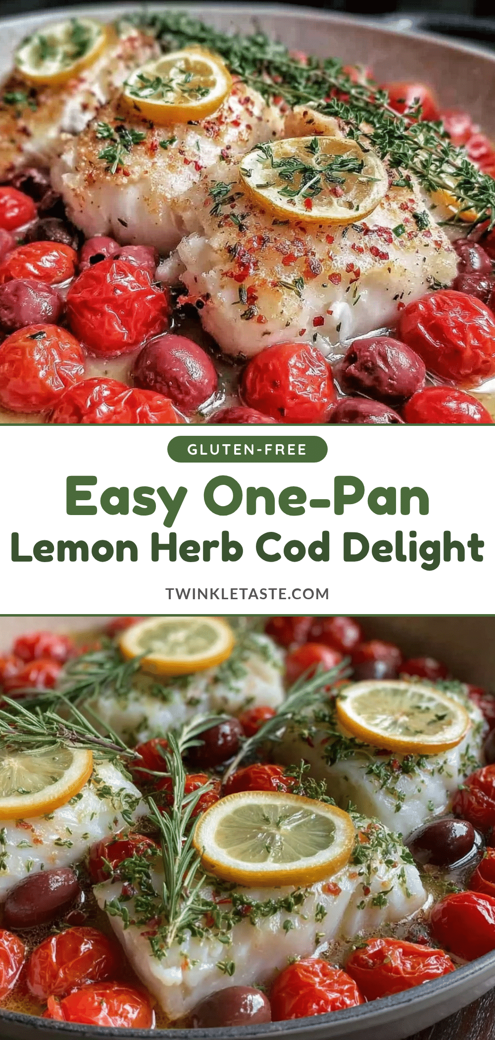 easy one-pan lemon herb cod recipe