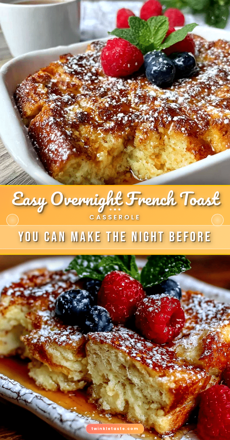 easy overnight french toast casserole recipe