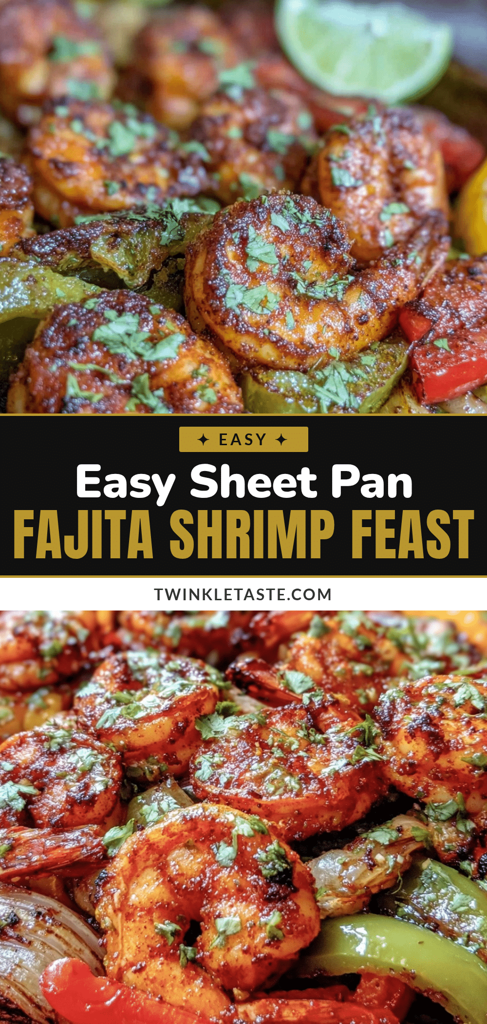 easy sheet pan fajita shrimp recipe