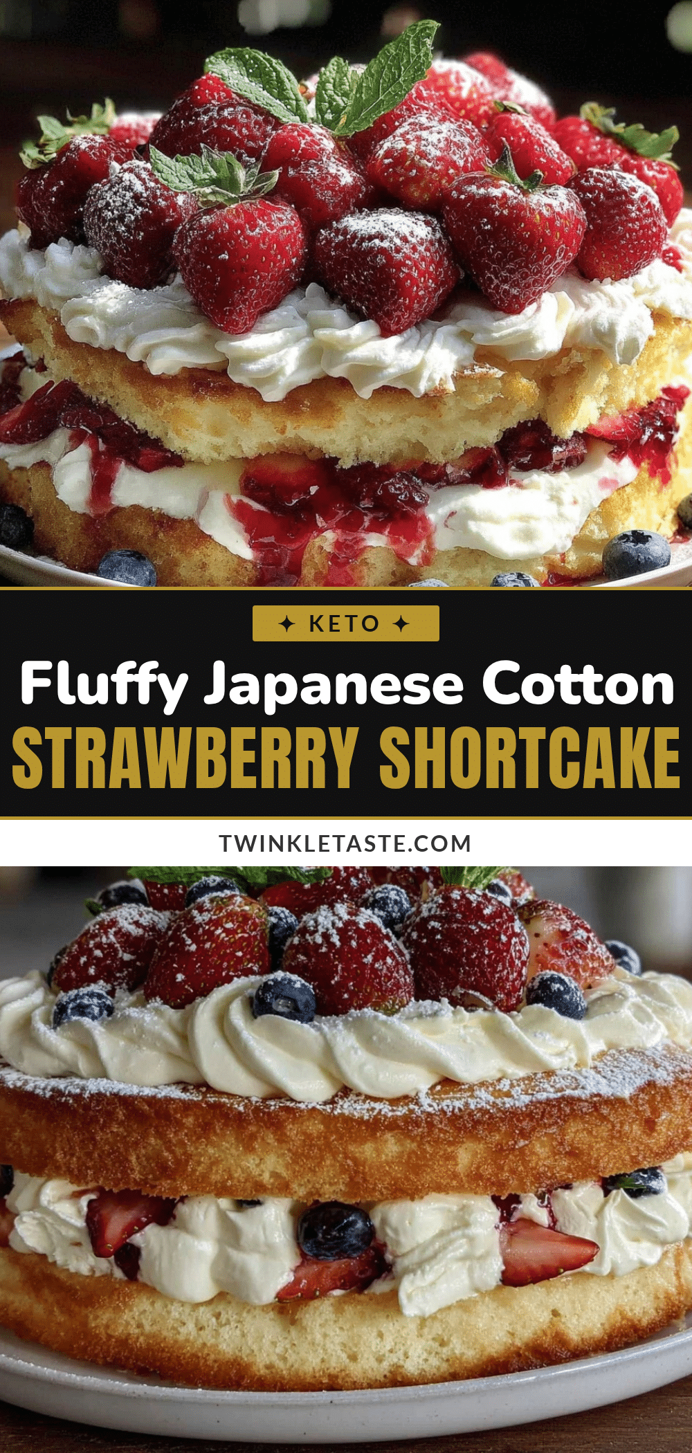 fluffy japanese cotton soft strawberry shortcake recipe