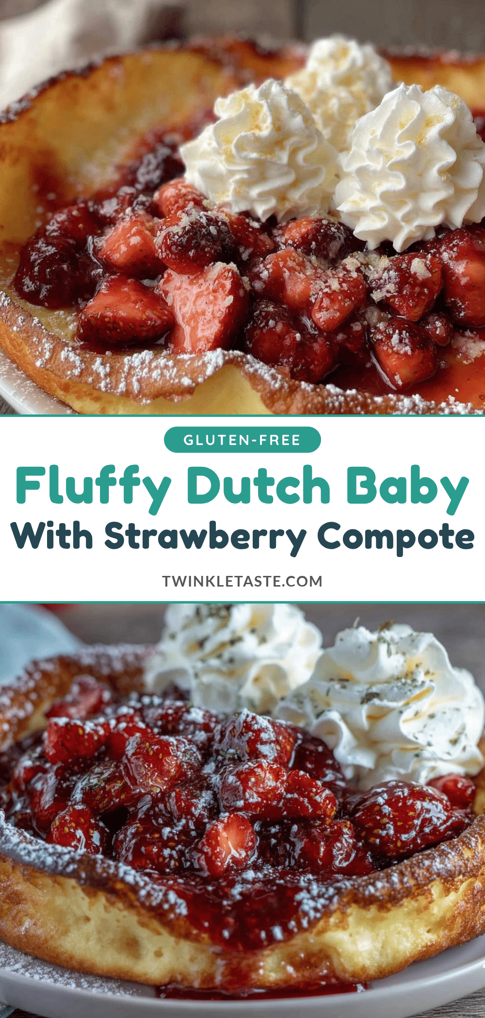 fluffy strawberry compote dutch baby pancake recipe