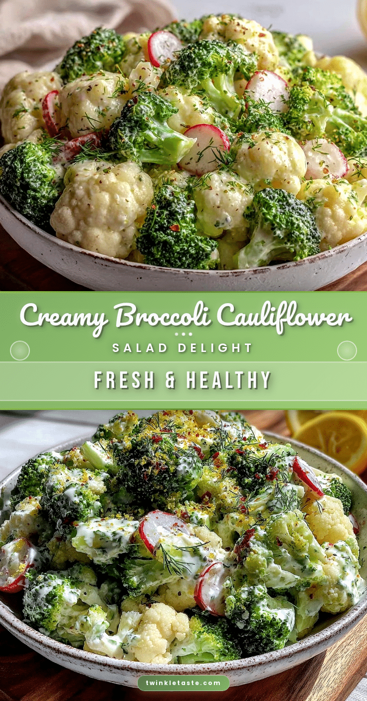 fresh broccoli cauliflower salad recipe