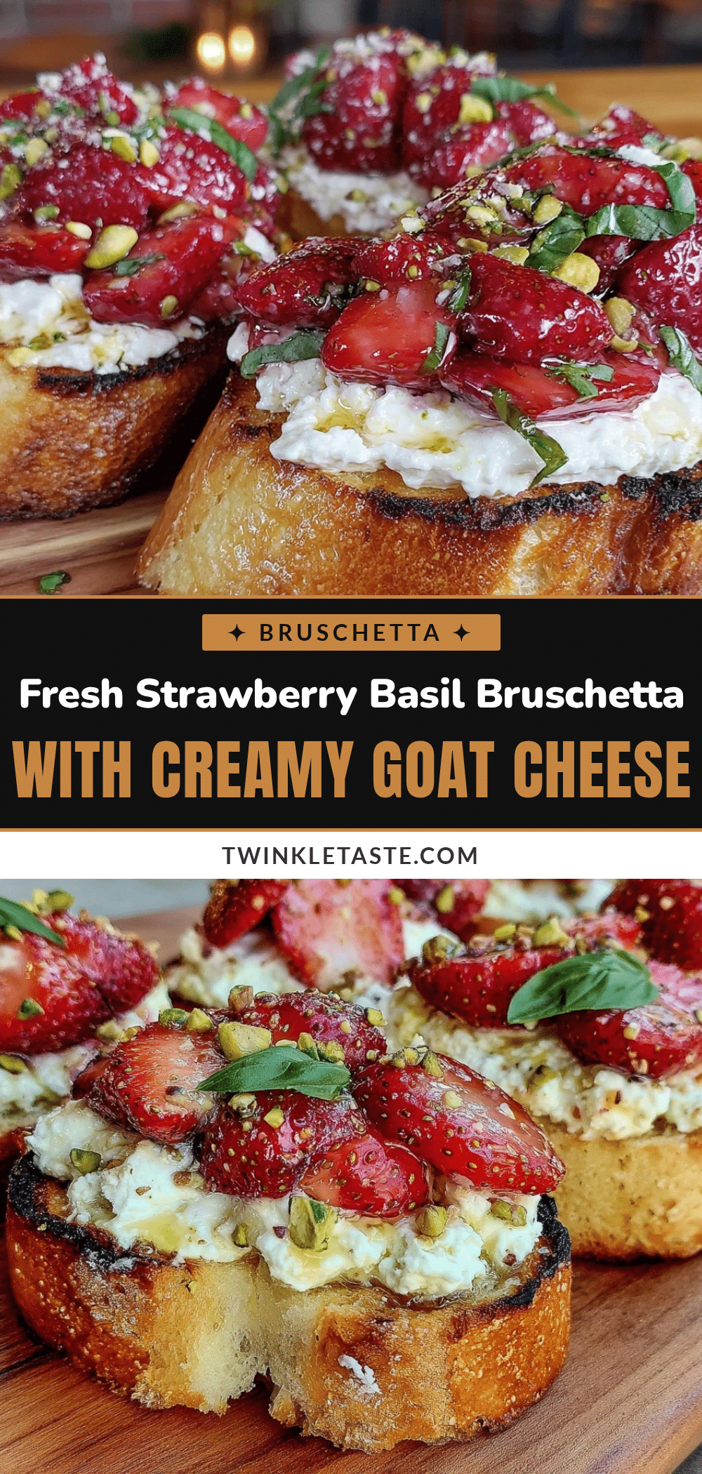 fresh strawberry basil bruschetta recipe