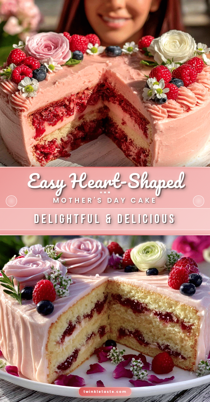 heart shaped mothers day cake recipe