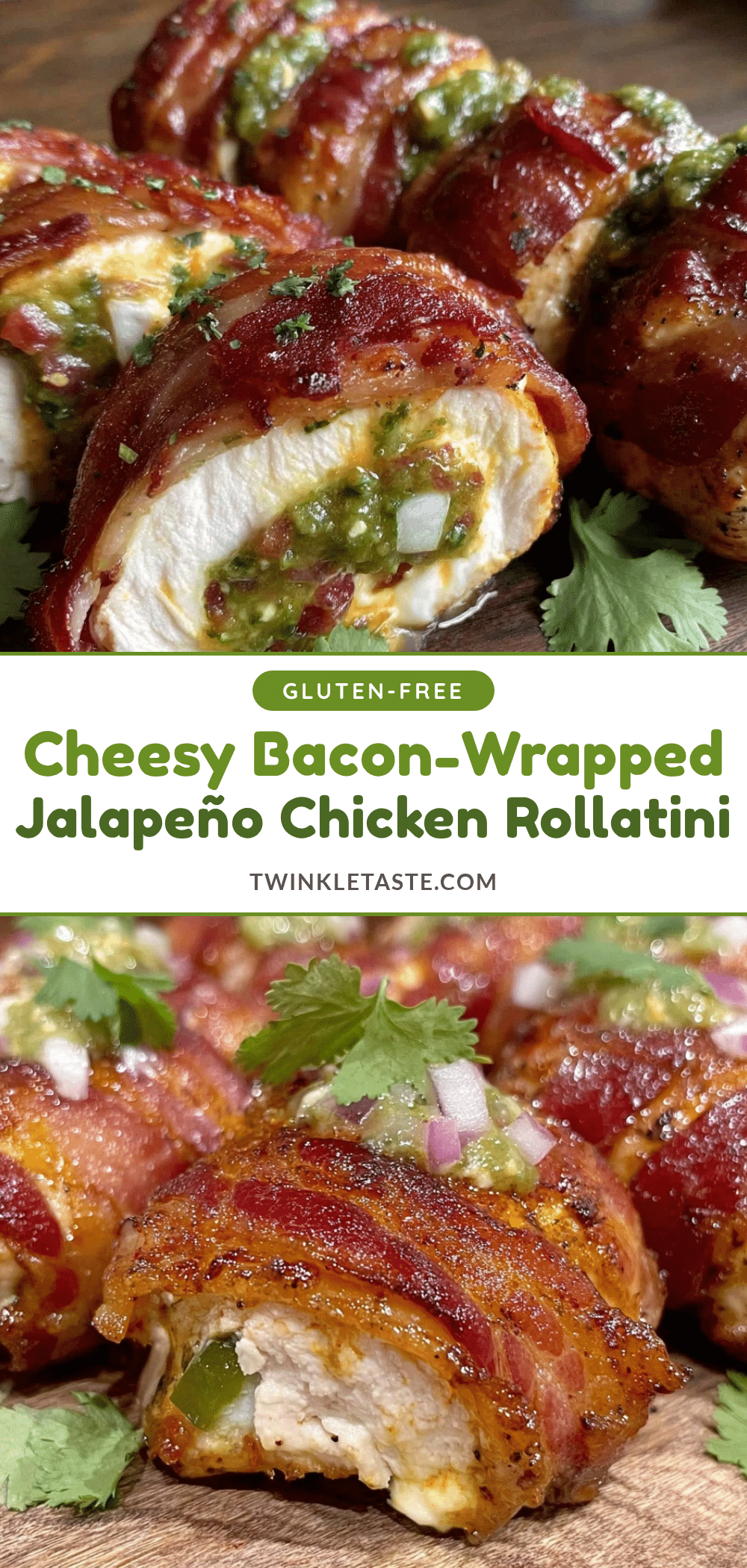 keto bacon-wrapped cream cheese jalapeño chicken rollatini recipe