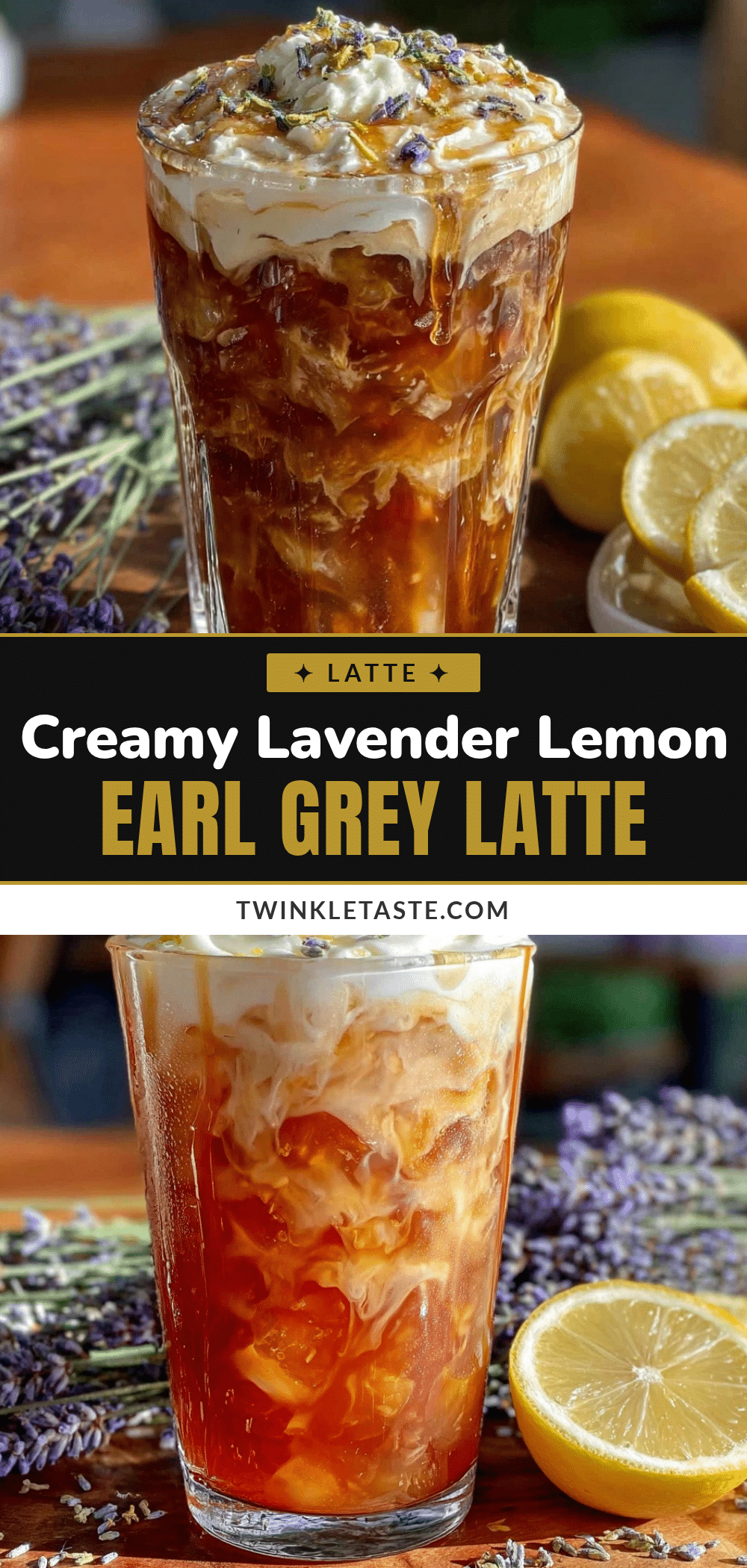 lavender lemon earl grey iced tea latte recipe