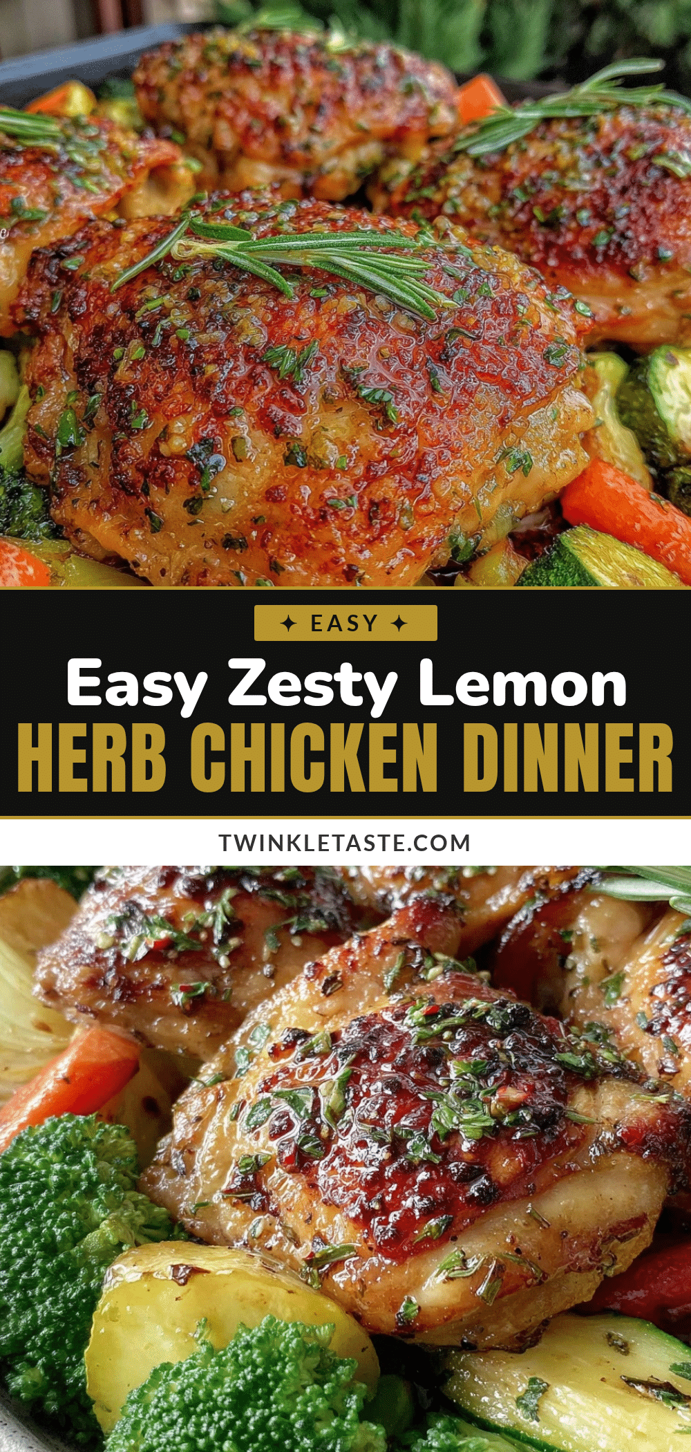 one-pan lemon herb chicken recipe