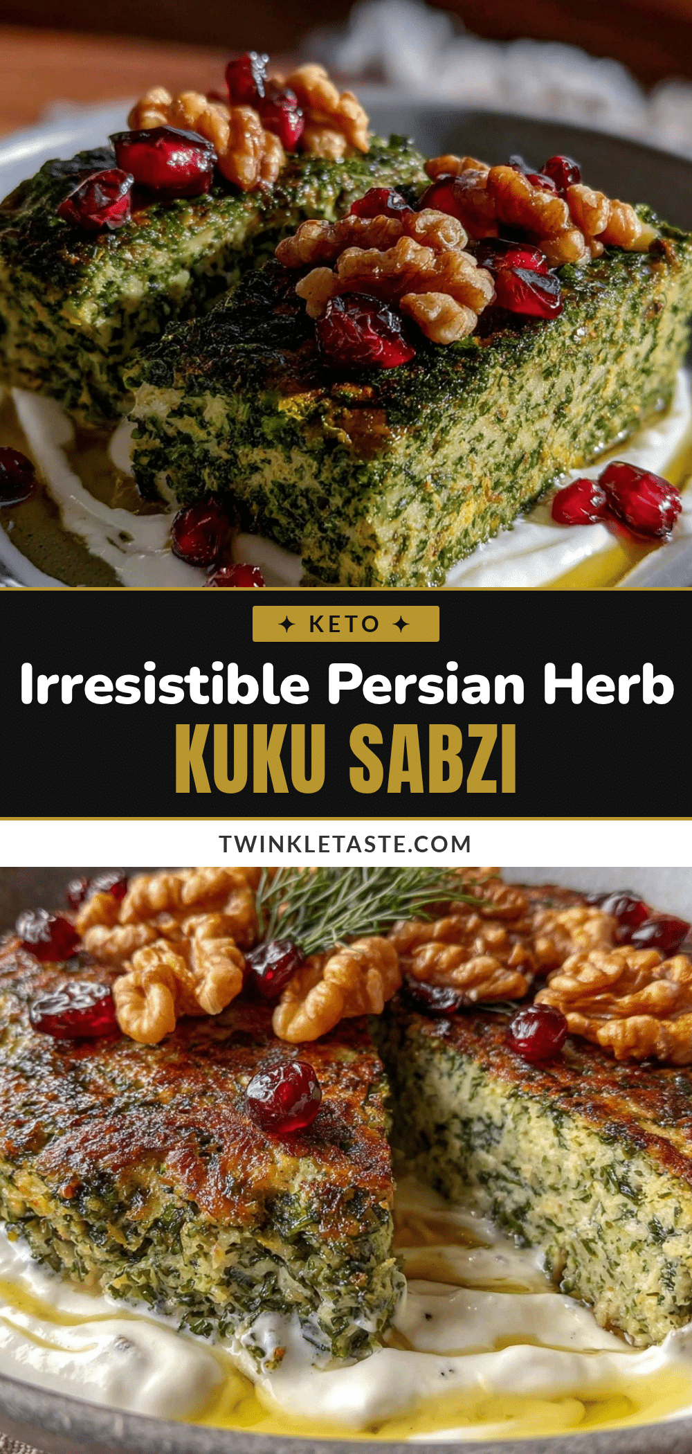 Persian herb frittata kuku sabzi recipe