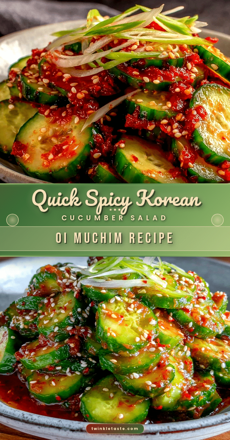 quick spicy korean cucumber salad recipe