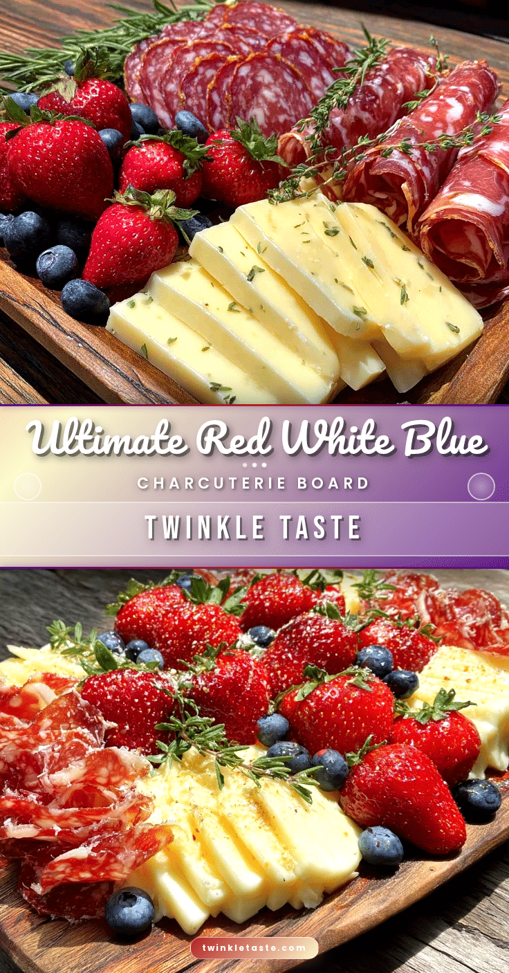 red white and blue charcuterie board recipe