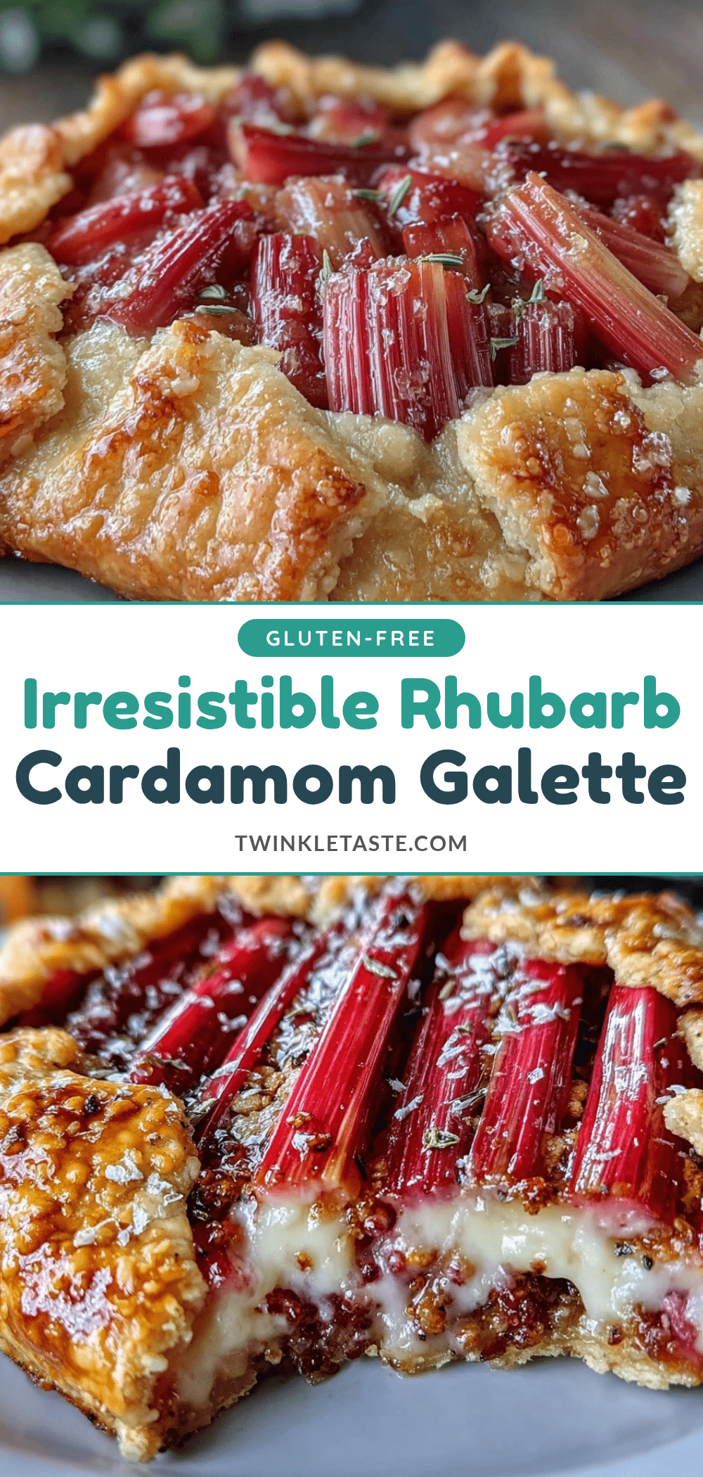 rhubarb cardamom galette recipe