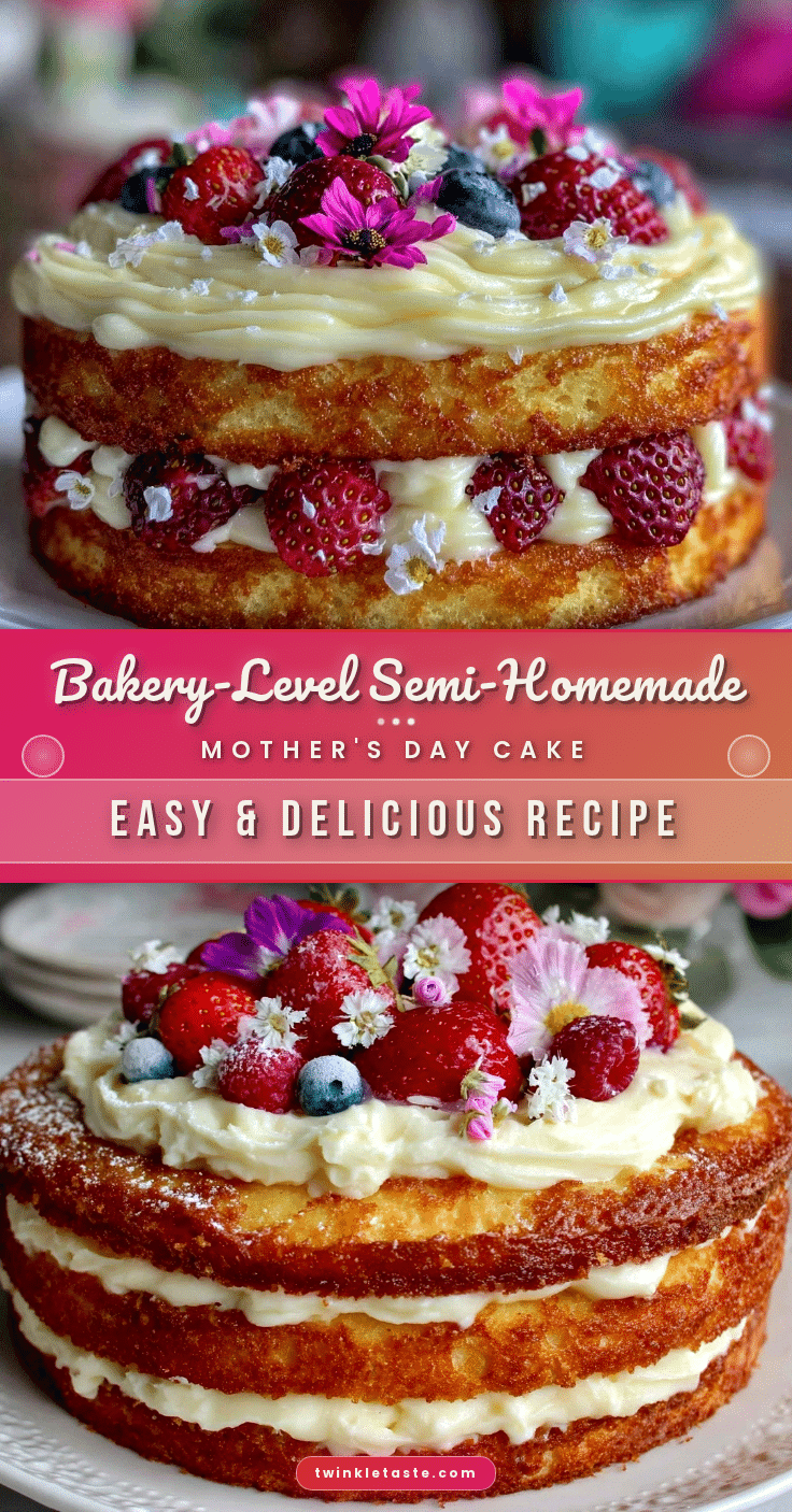 semi-homemade mothers day cake recipe