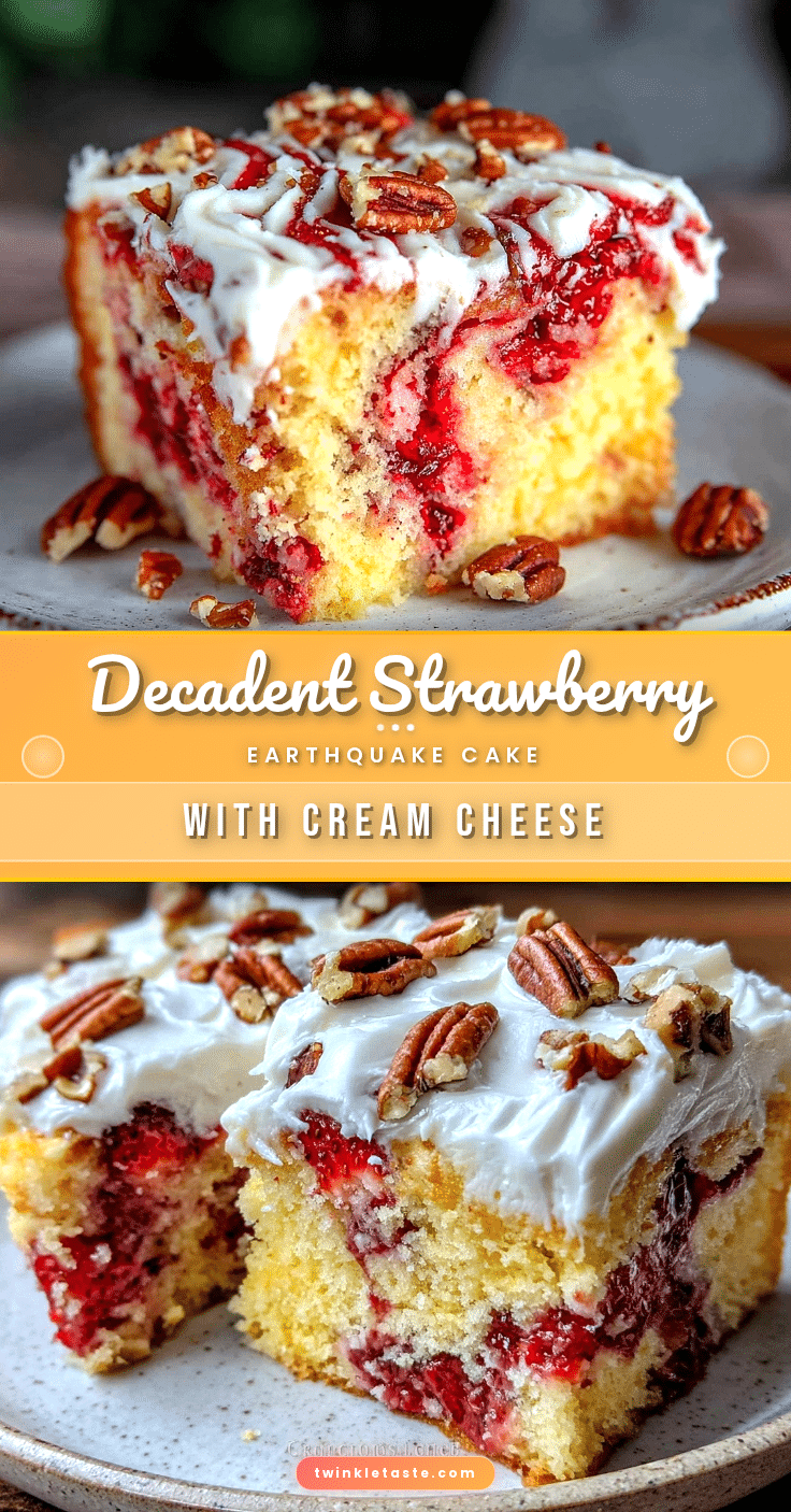 strawberry earthquake cake recipe