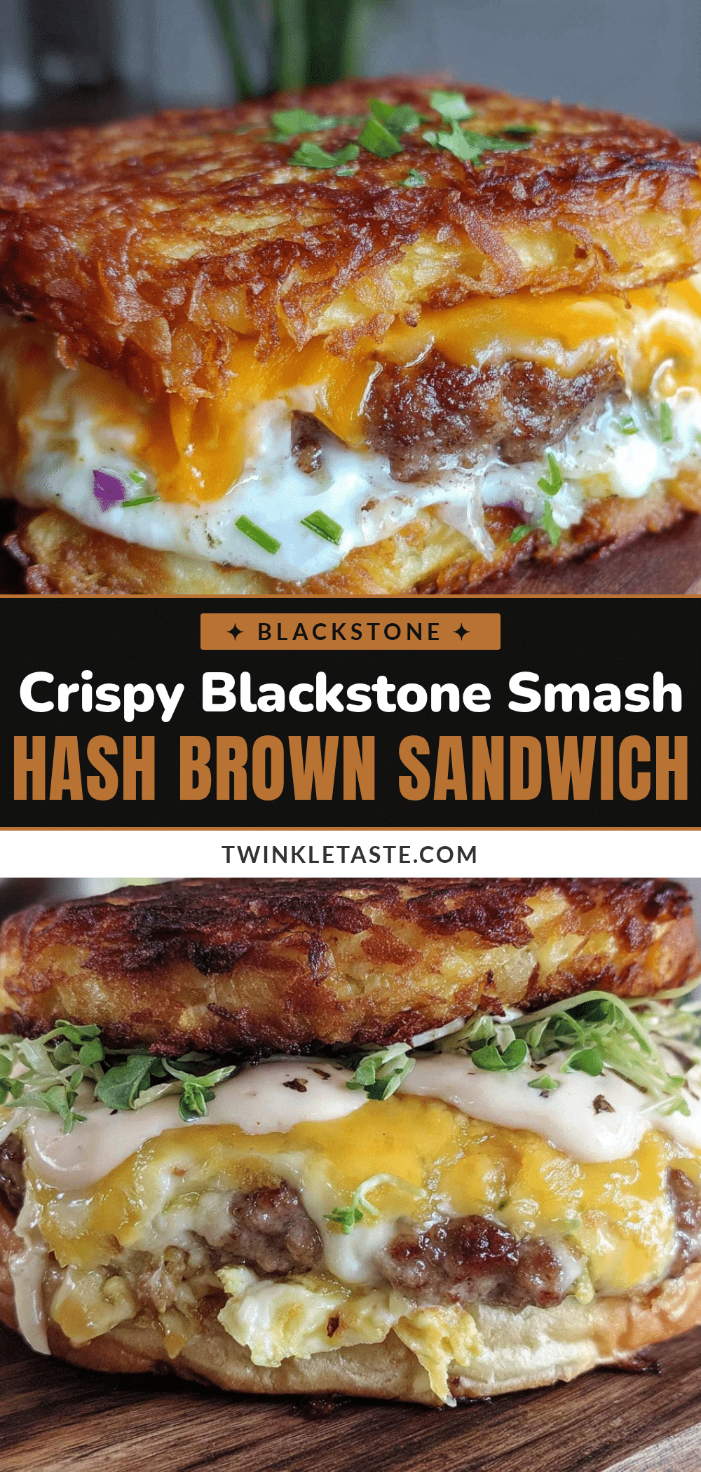 blackstone griddle smash hash brown breakfast sandwich recipe
