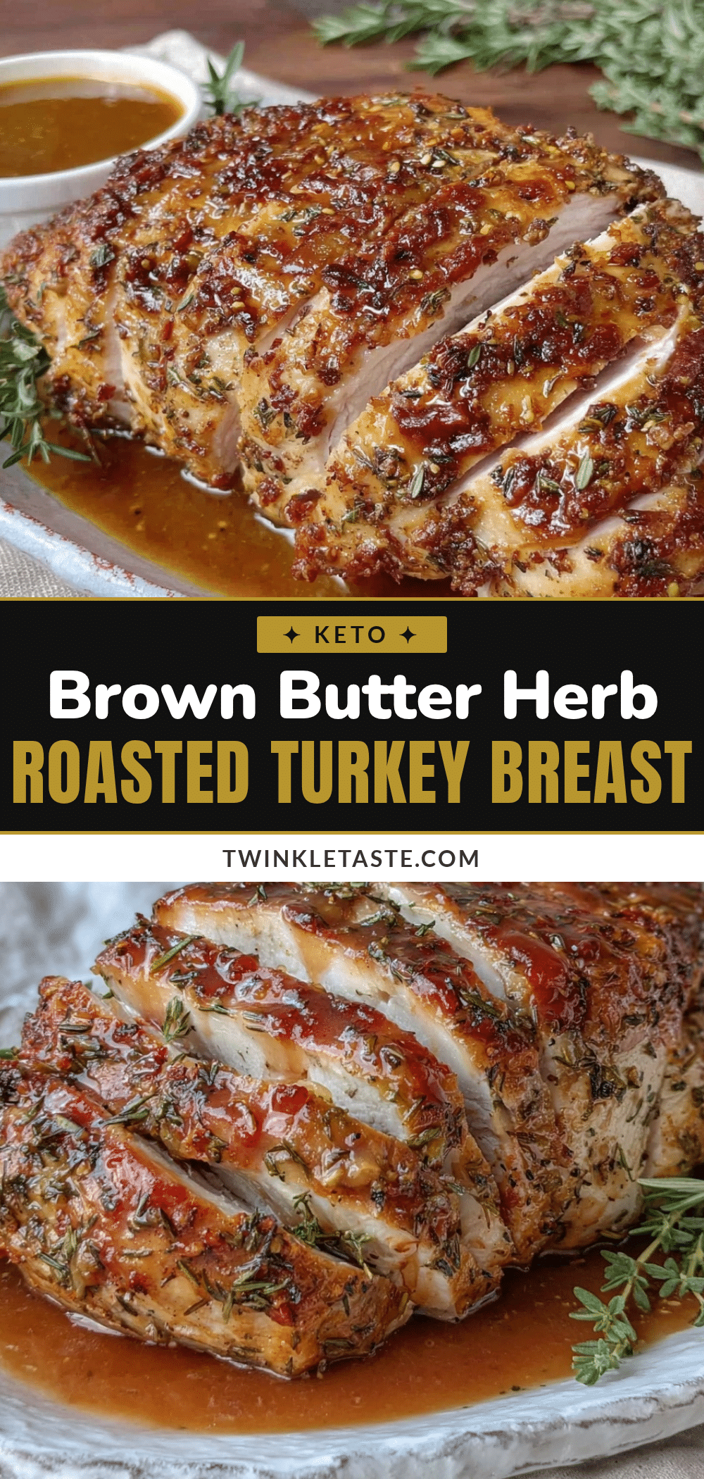 brown butter herb roasted turkey breast recipe