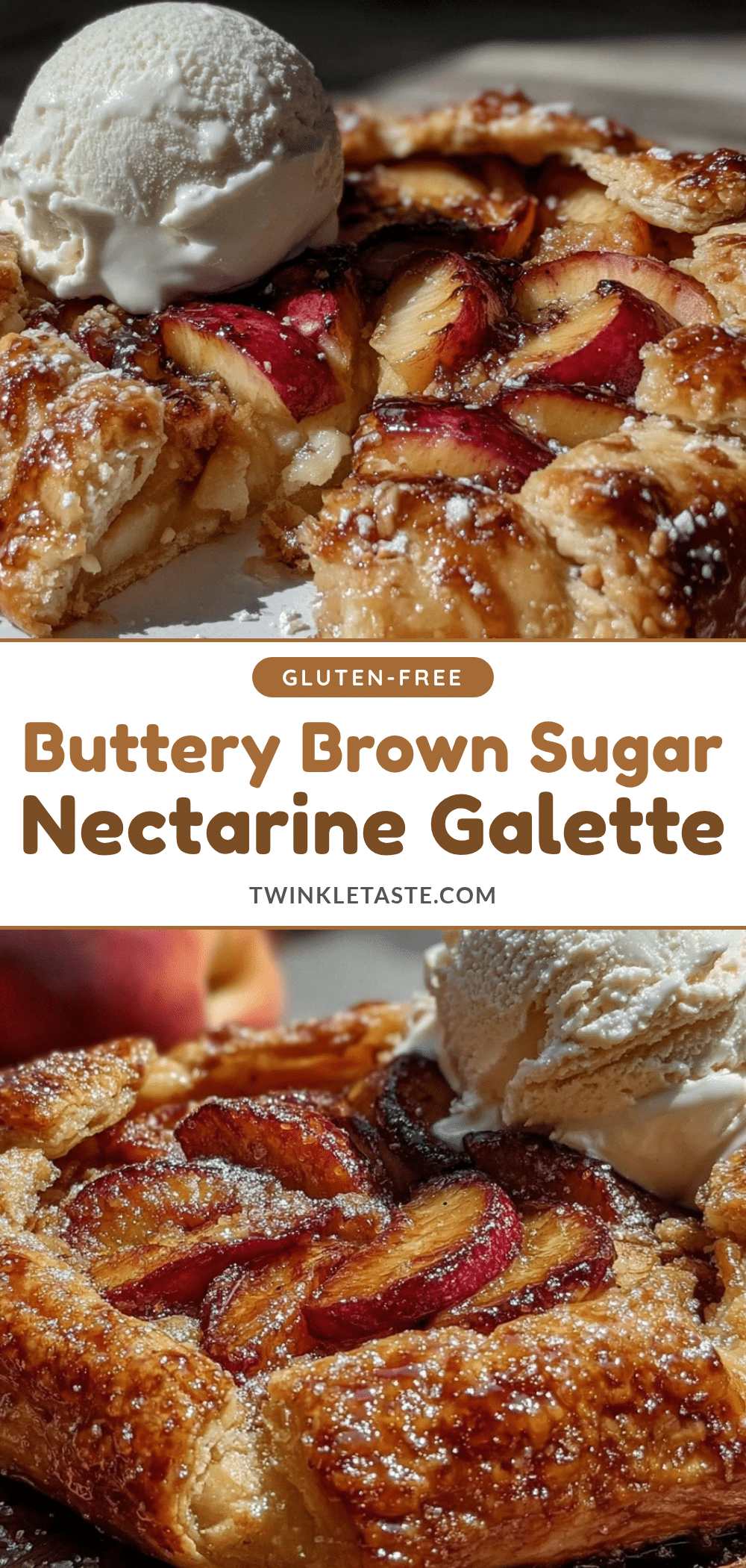 brown sugar nectarine galette recipe