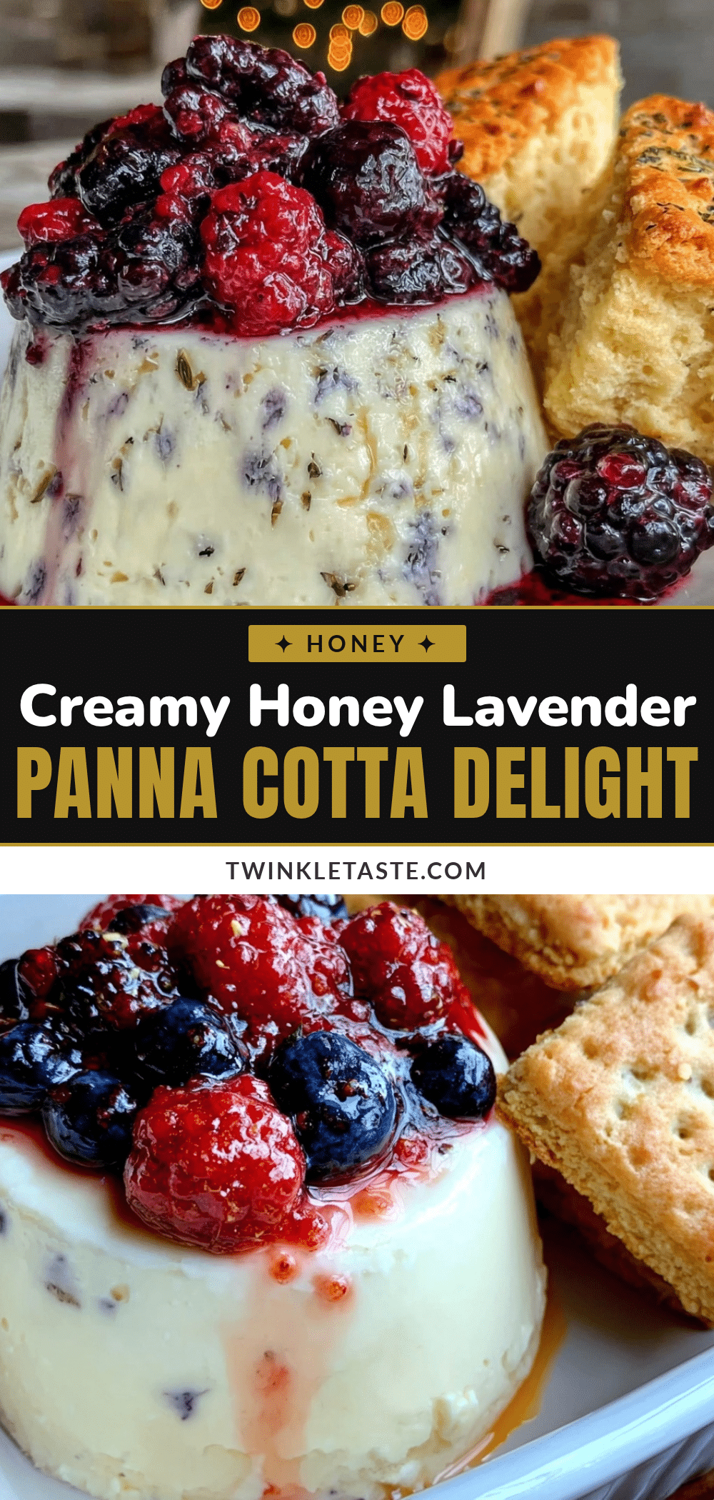 creamy honey lavender panna cotta recipe
