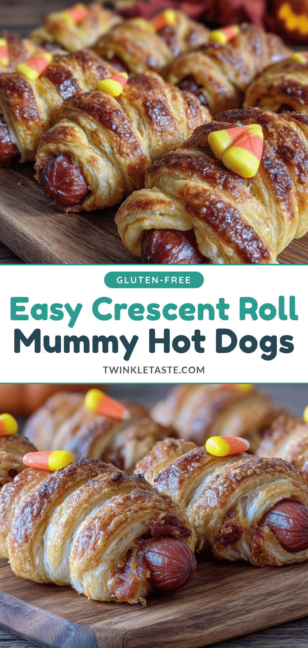 crescent roll mummy wrapped hot dogs recipe