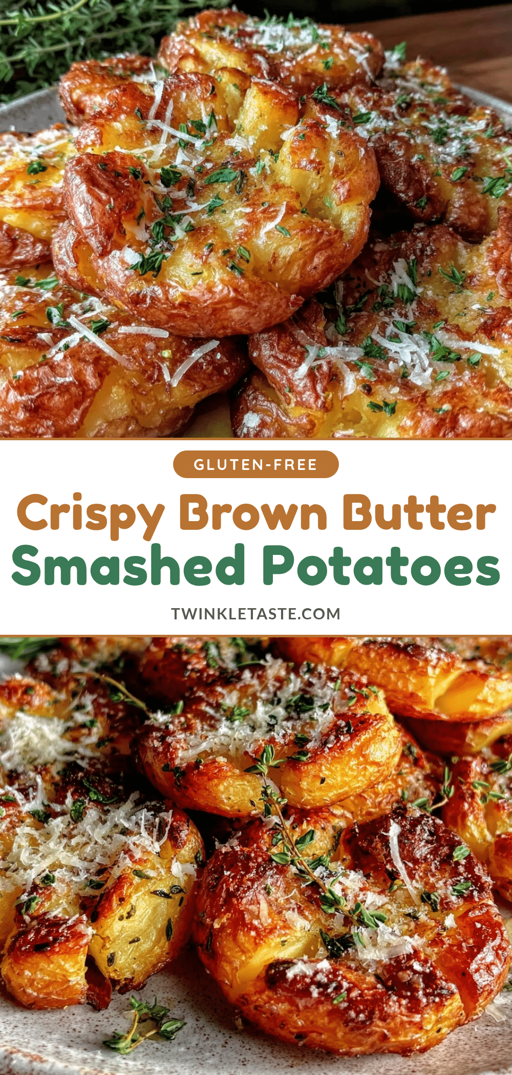 crispy brown butter smashed potatoes recipe