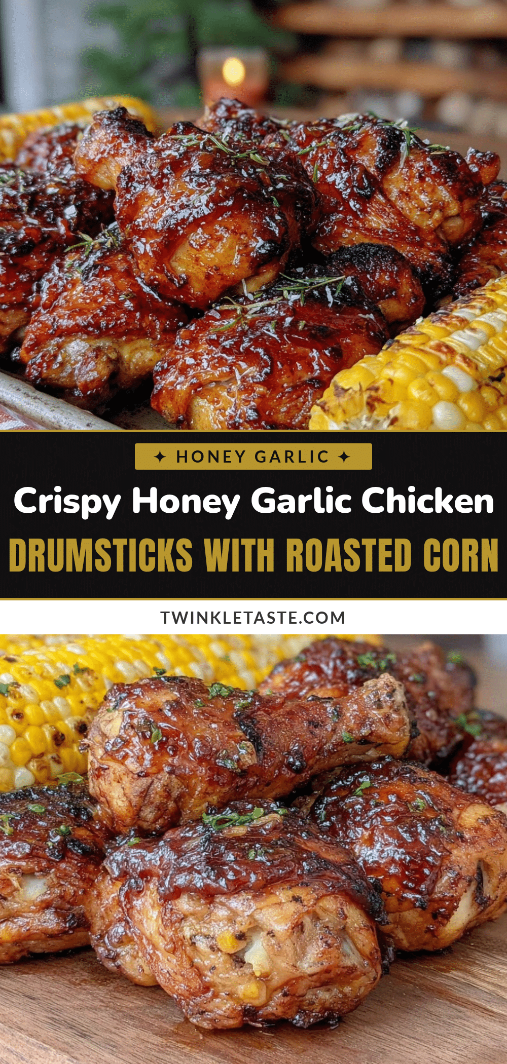 crispy honey garlic chicken drumsticks recipe