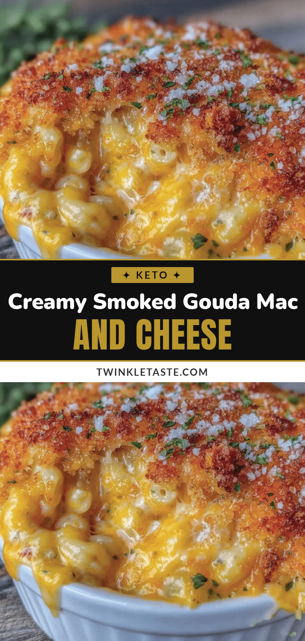 crispy smoked gouda baked mac and cheese recipe