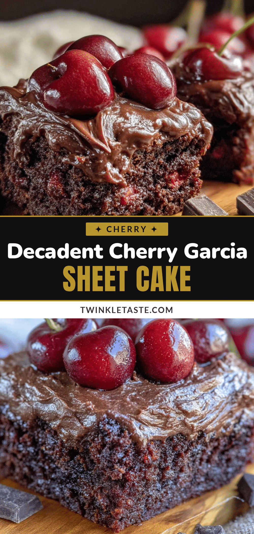fresh cherry garcia sheet cake recipe