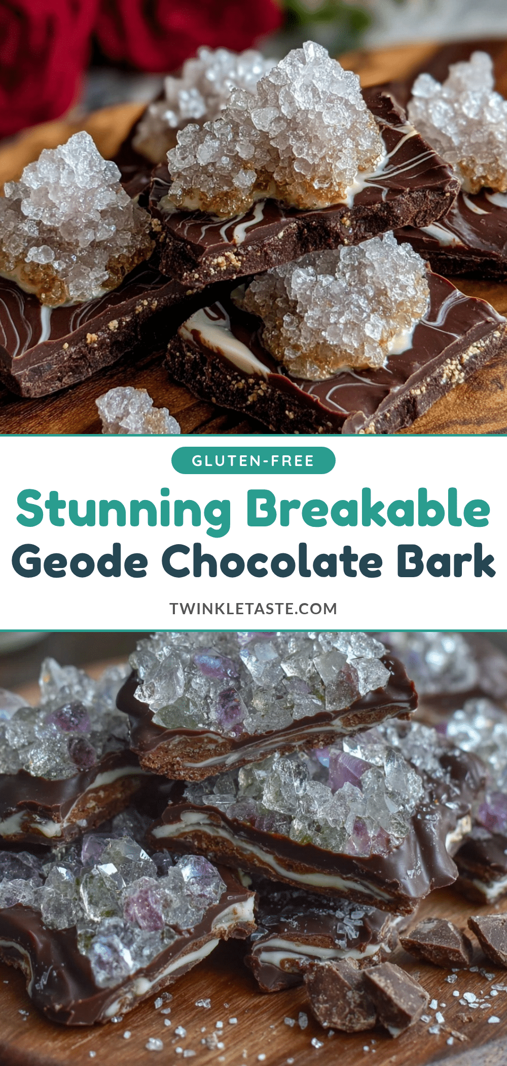 geode chocolate bark recipe