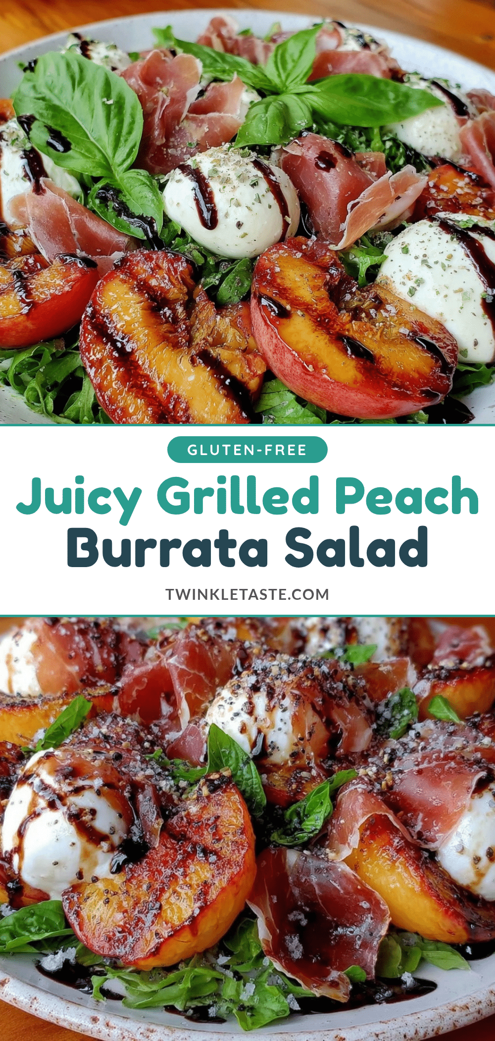 grilled peach burrata salad recipe