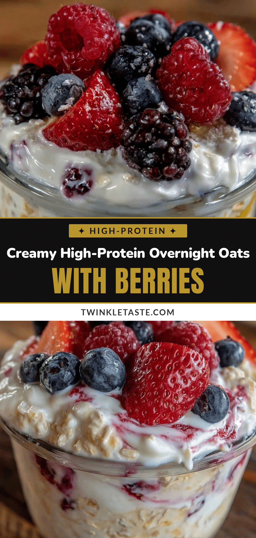 healthy high-protein overnight oats recipe