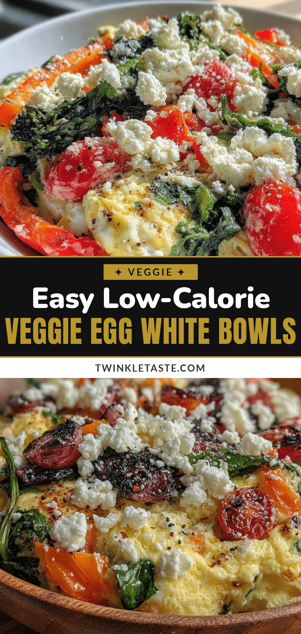 low calorie sheet pan egg white veggie bowls recipe