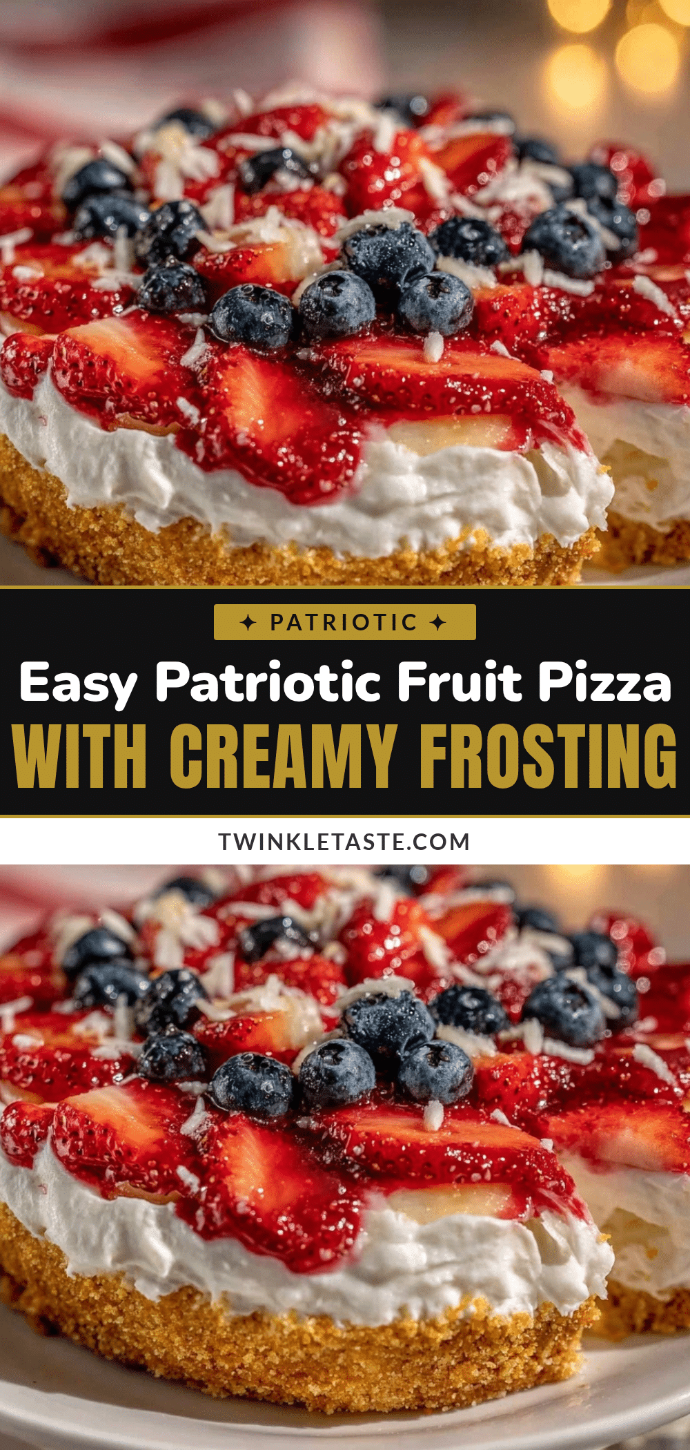 patriotic flag fruit pizza recipe
