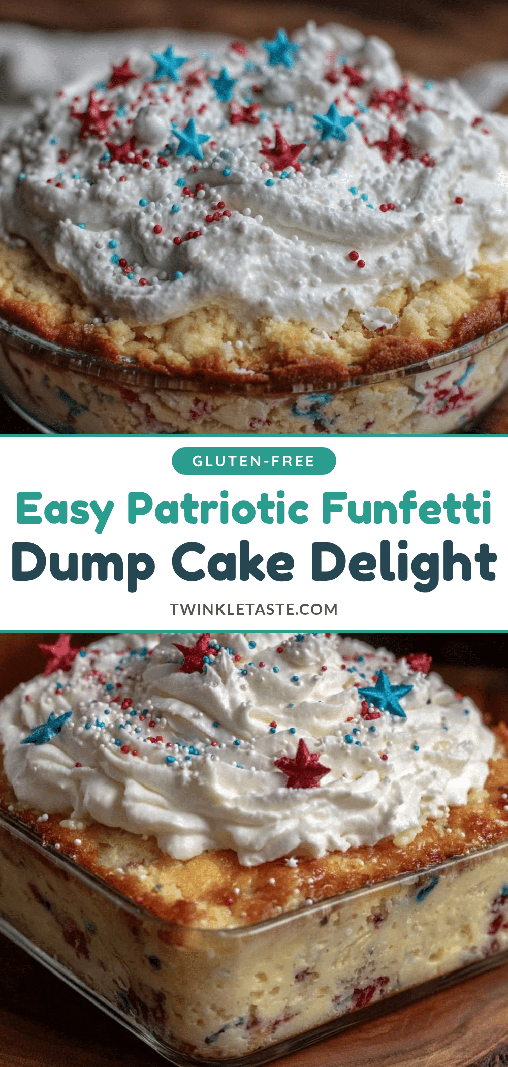 patriotic funfetti dump cake recipe