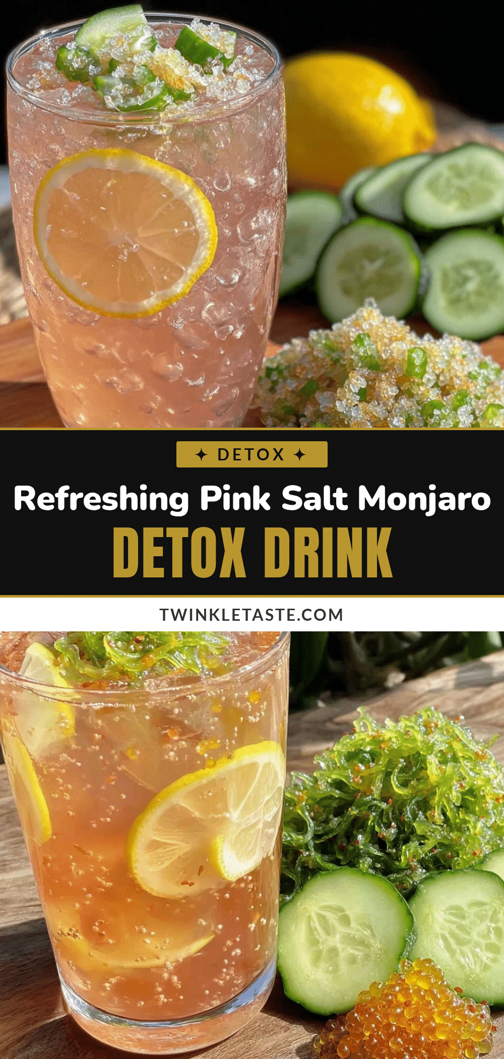 Pink Salt Monjaro Detox Drink recipe