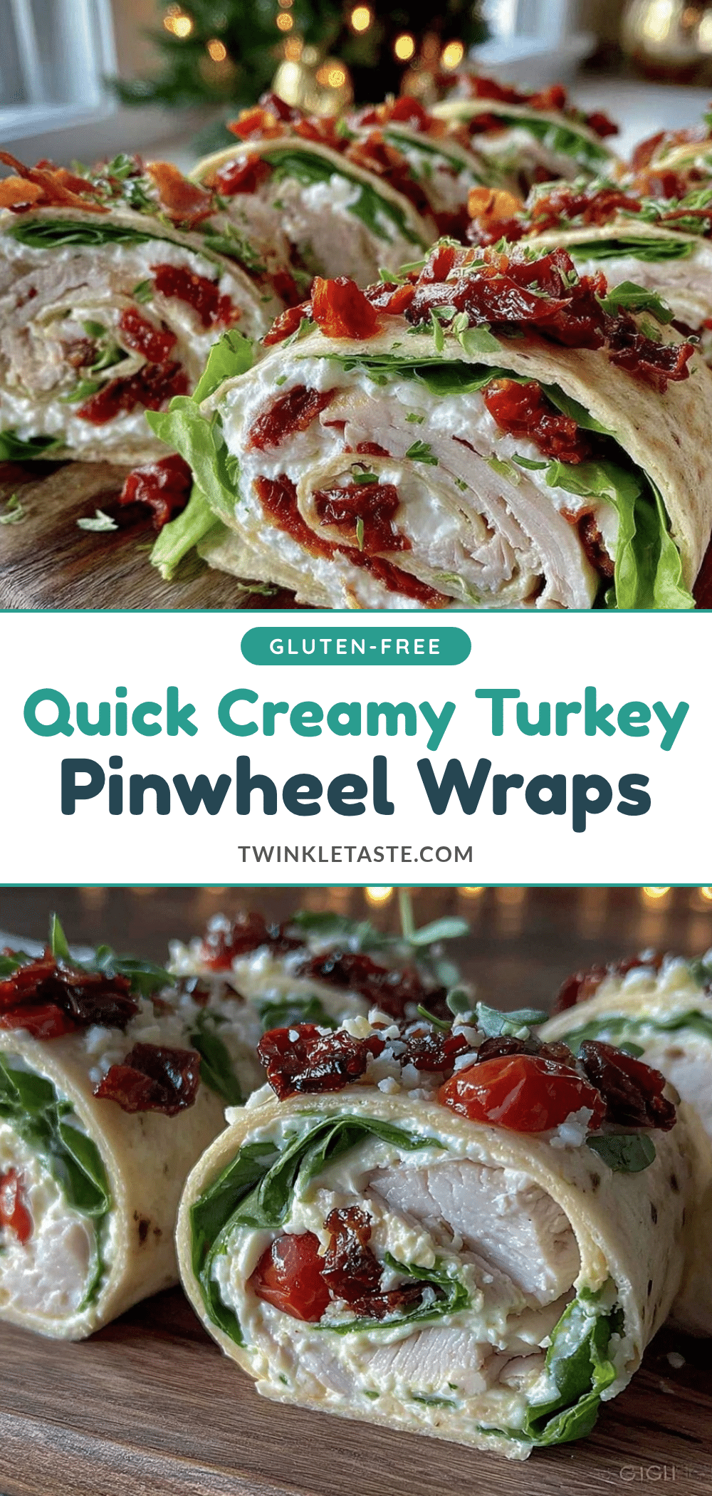 turkey cream cheese pinwheel wraps recipe