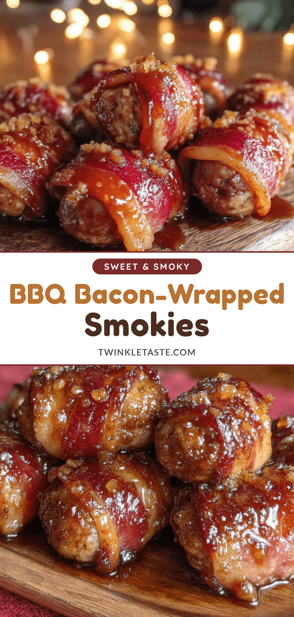 bbq bacon-wrapped smokies recipe