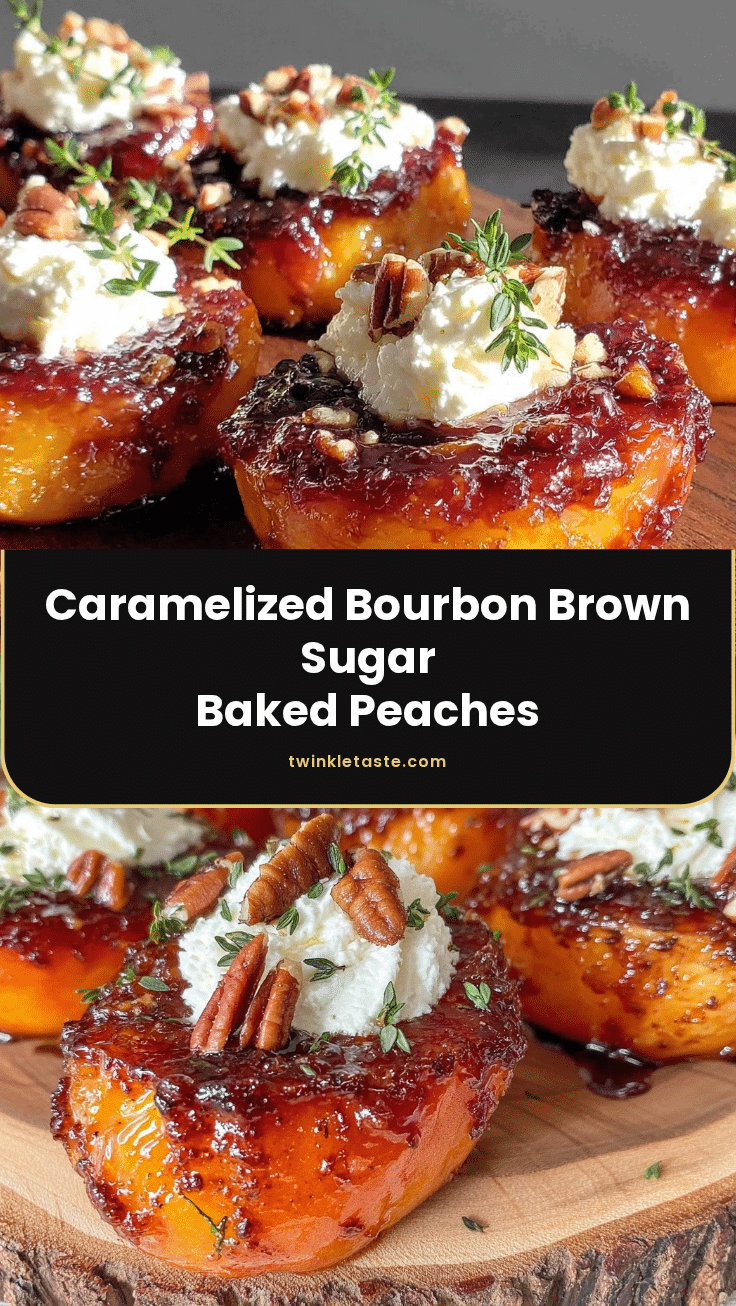 bourbon brown sugar baked peaches recipe