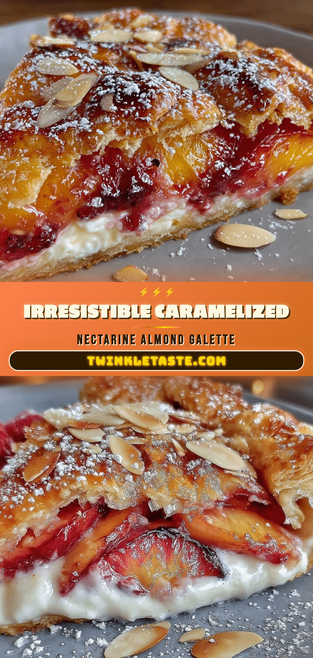 caramelized nectarine galette recipe