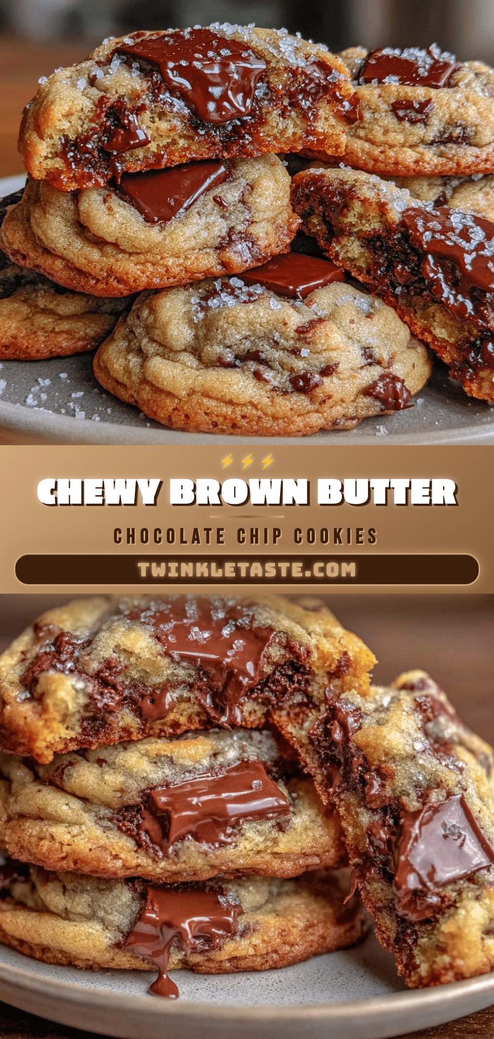 chewy brown butter chocolate chip cookies recipe